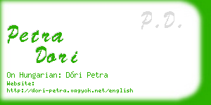 petra dori business card